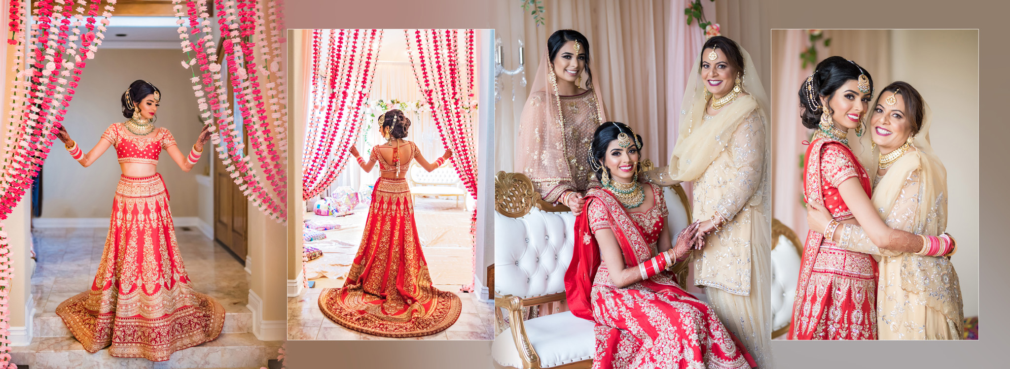 Indian wedding album design bridal portraits