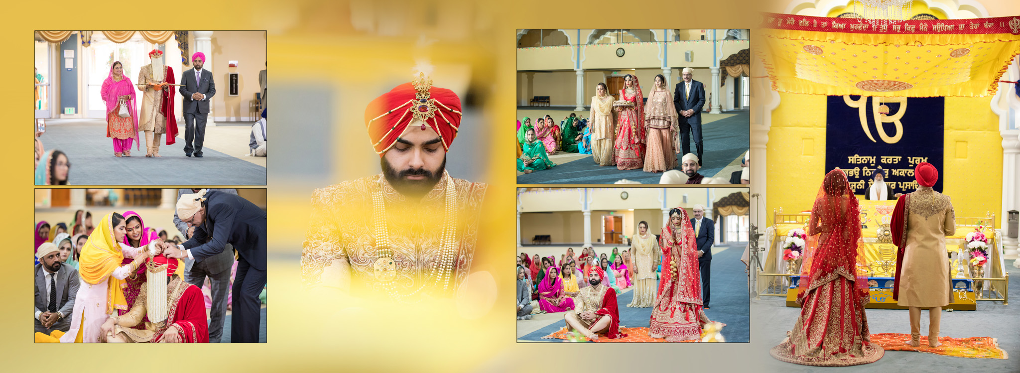 Indian wedding album design sikh ceremony