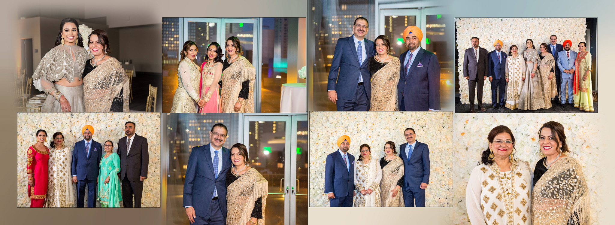 Indian wedding album design reception family portraits