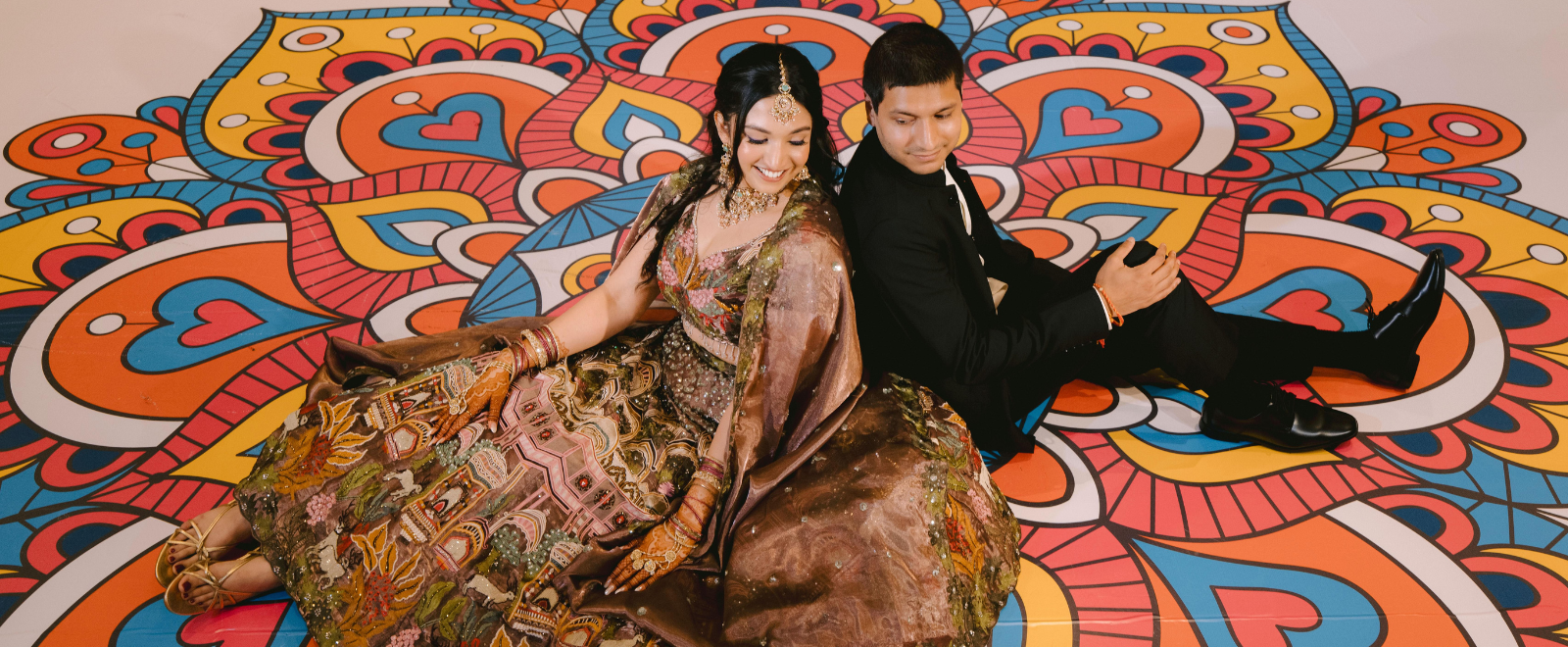Ruhi and Samir celebrating their Sangeet at DoubleTree by Hilton San Jose