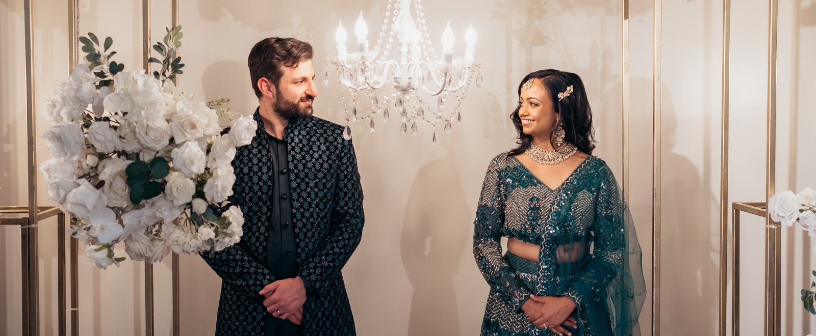 Janki and Naftali's luxury wedding reception at Paradise Ballroom
